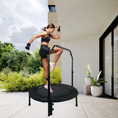 40" Foldable Mini Sports Trampoline for Adults & Kids – Includes FREE Ab Roller Gift!