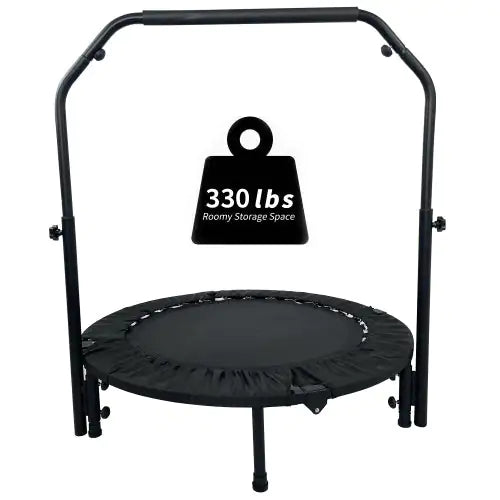 40" Foldable Mini Sports Trampoline for Adults & Kids – Includes FREE Ab Roller Gift!