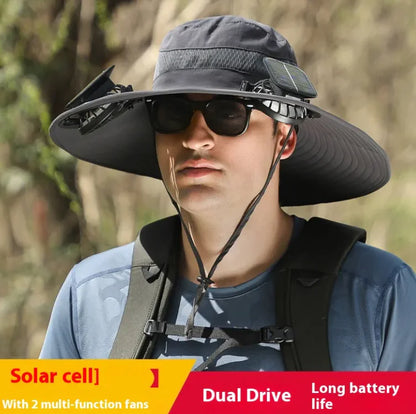 Solar Cooling Hat for Hiking, Fishing & Outdoor Use.