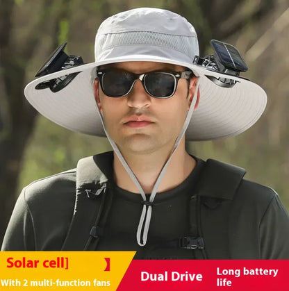 Solar Cooling Hat for Hiking, Fishing & Outdoor Use.