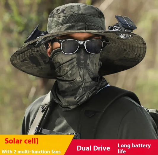 Solar Cooling Hat for Hiking, Fishing & Outdoor Use.