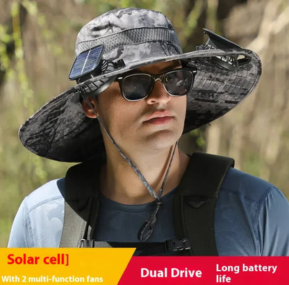 Solar Cooling Hat for Hiking, Fishing & Outdoor Use.